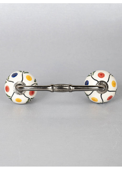 Multicolor Polka Dots Ceramic Pull