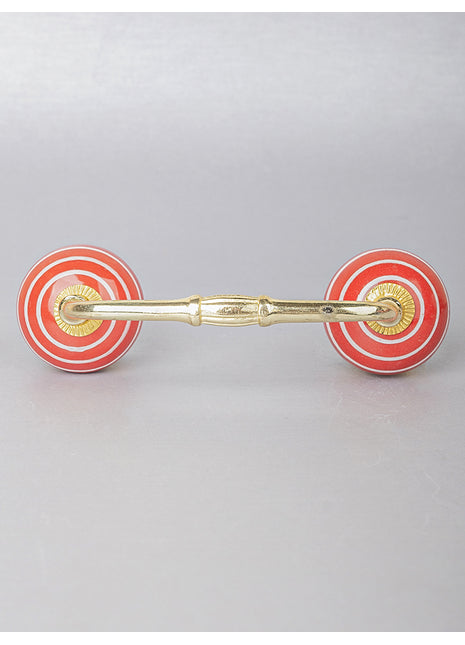 Red Color Ceramic Cabinet Pull