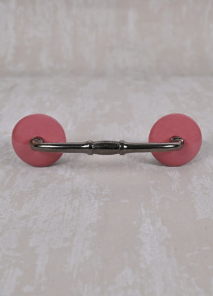 Pink Round Ceramic Cabinet Drawer Pull