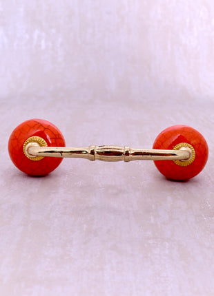 Red Color Cracked Ceramic Door Pull