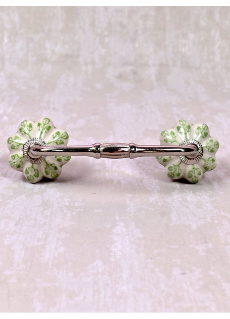 Green design Off White Base Ceramic Door Pull
