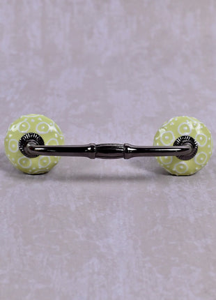 Lime Yellow Ceramic Door Pull