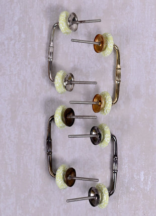 Lime Yellow Ceramic Door Pull