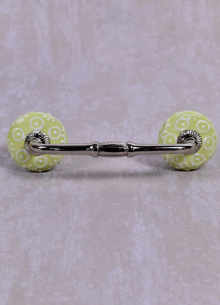 Lime Yellow Ceramic Door Pull
