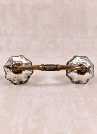 Well Designed Silver Metallic Kitchen Glass Cabinet Pull
