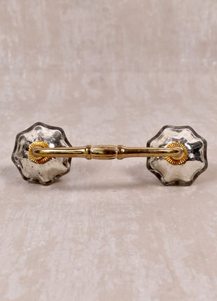 Well Designed Silver Metallic Kitchen Glass Cabinet Pull