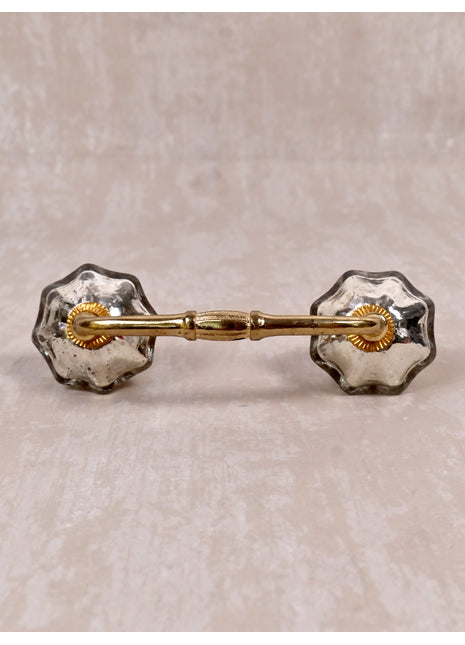 Well Designed Silver Metallic Kitchen Glass Cabinet Pull