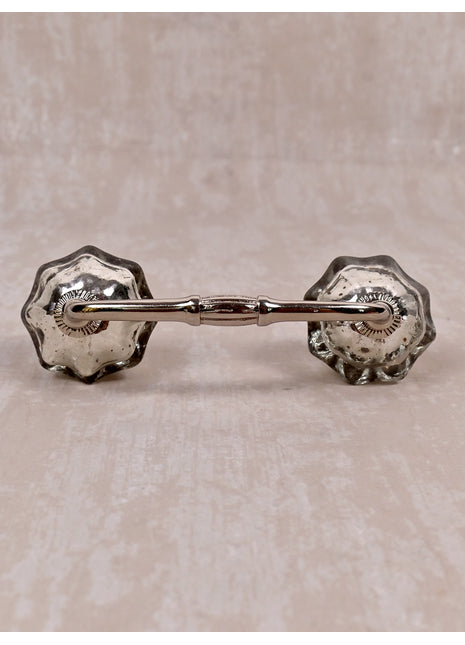 Well Designed Silver Metallic Kitchen Glass Cabinet Pull