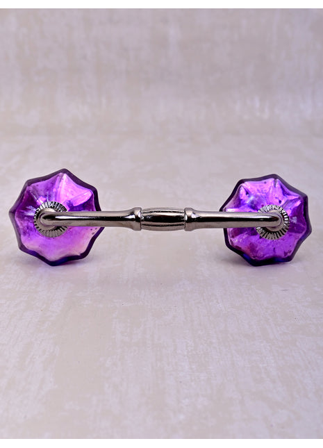 Antique Metallic Glass Bathroom cabinet Pull