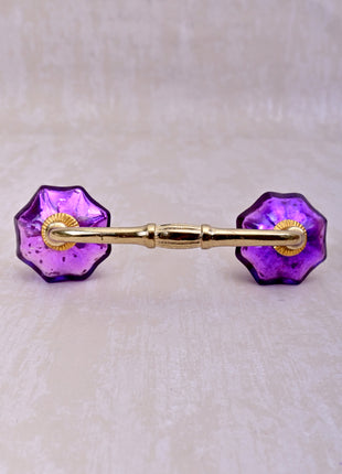 Antique Metallic Glass Bathroom cabinet Pull