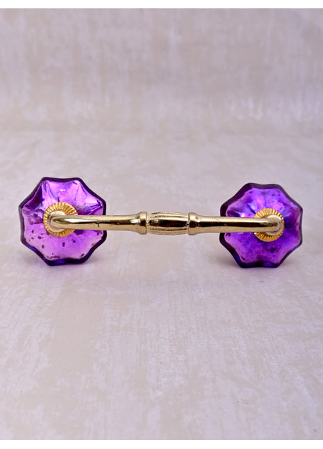 Antique Metallic Glass Bathroom cabinet Pull