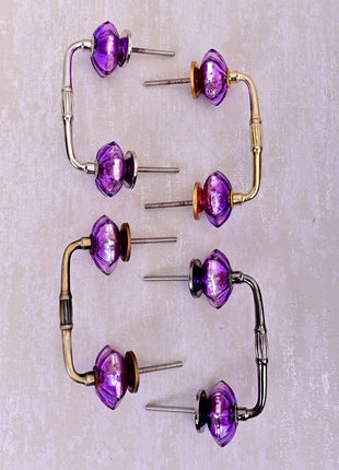 Antique Metallic Glass Bathroom cabinet Pull