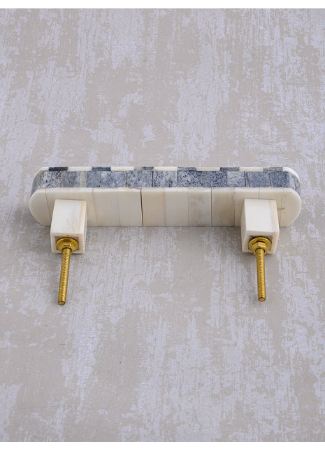 Natural Handmade Horn Bone Drawer Pull-Gry White