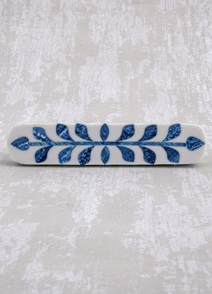 Natural Handmade Horn Bone Drawer Pull-Blue White-02