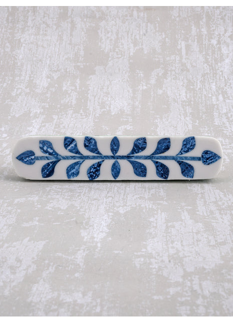 Natural Handmade Horn Bone Drawer Pull-Blue White-02