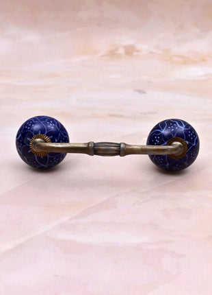 Blue Ceramic Knob Door Pull