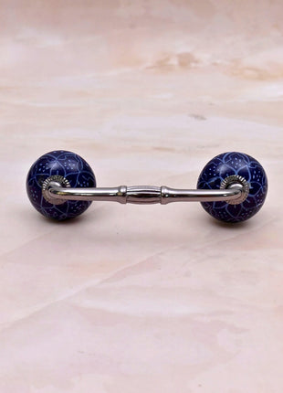 Blue Ceramic Knob Door Pull