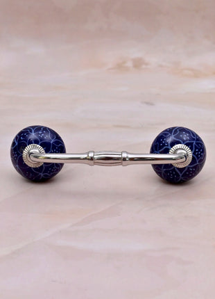 Blue Ceramic Knob Door Pull