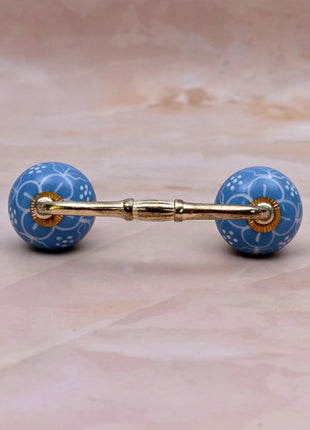 Turquoise Ceramic Knob Door Pull