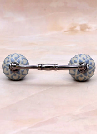 Light Blue Ceramic Knob Door Pull