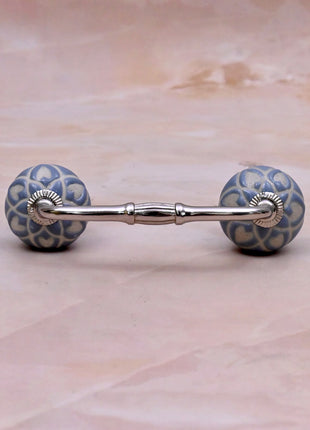 Light Blue Ceramic Knob Door Pull