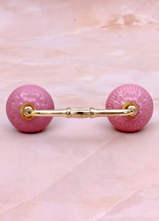 Pink Ceramic Knob Door Pull