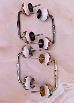 Green,Turquoise or Red Ceramic Knob Door Pull