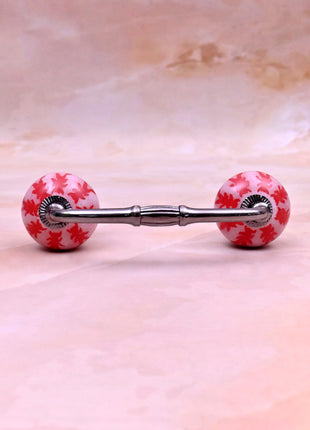 Red Design Ceramic Knob Door Pull