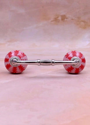 Red Design Ceramic Knob Door Pull
