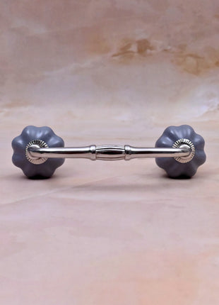 Gray Ceramic Knob Door Pull