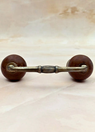 Brown Ceramic Knob Door Pull