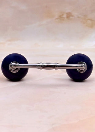 Dark Blue Ceramic Knob Door Pull
