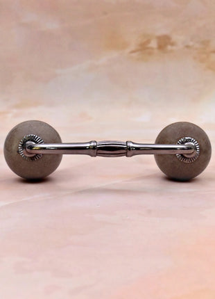 Dark Brown Rustic Ceramic Cabinet Knob Door Pull