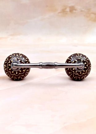 Brown Base Ceramic Knob Door Pull