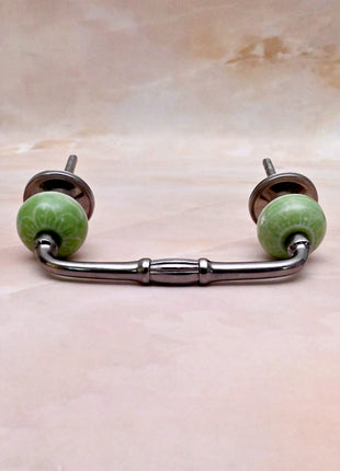 Green Ceramic Knob Door Pull