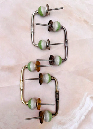 Green Ceramic Knob Door Pull