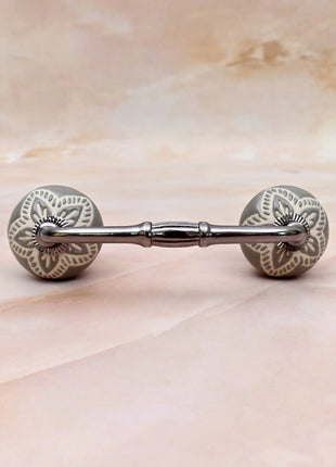 Gray Color Design Ceramic Knob Door Pull