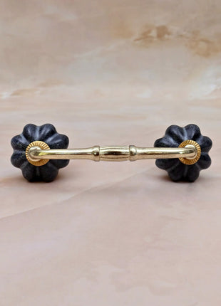 Rustic Grey Speckled Ceramic Knob Door Pull