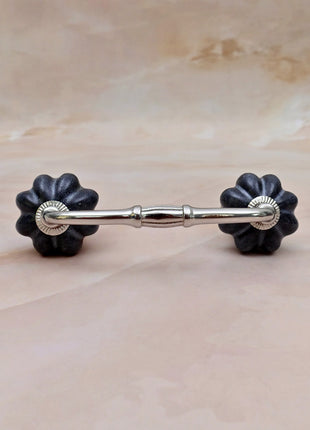 Rustic Grey Speckled Ceramic Knob Door Pull