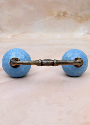 Turquoise Ceramic Knob Door Pull