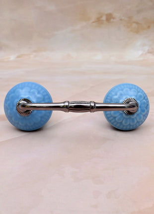 Turquoise Ceramic Knob Door Pull