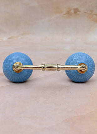 Turquoise Ceramic Knob Door Pull