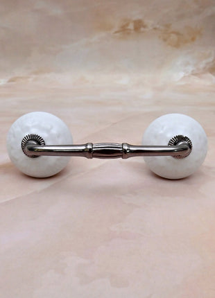White Ceramic Knob Door Pull