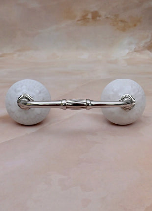 White Ceramic Knob Door Pull