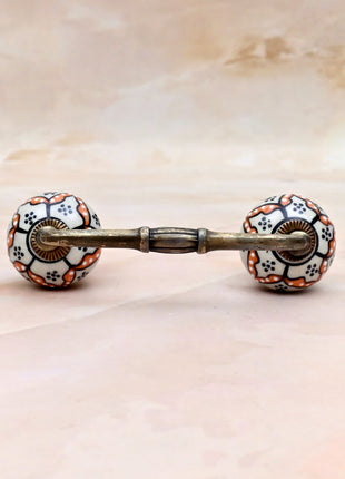 Black Hand-Painted Ceramic Knob Door Pull