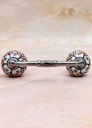 Black Hand-Painted Ceramic Knob Door Pull