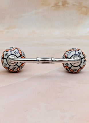 Black Hand-Painted Ceramic Knob Door Pull