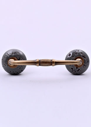 Grey Speckled Ceramic Knob Door Pull