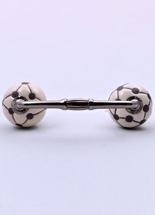 Geometric Polka Dot Line Ceramic Knob Door Pull