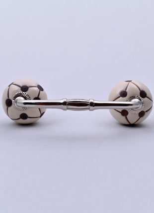 Geometric Polka Dot Line Ceramic Knob Door Pull